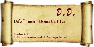 Dörmer Domitilla névjegykártya